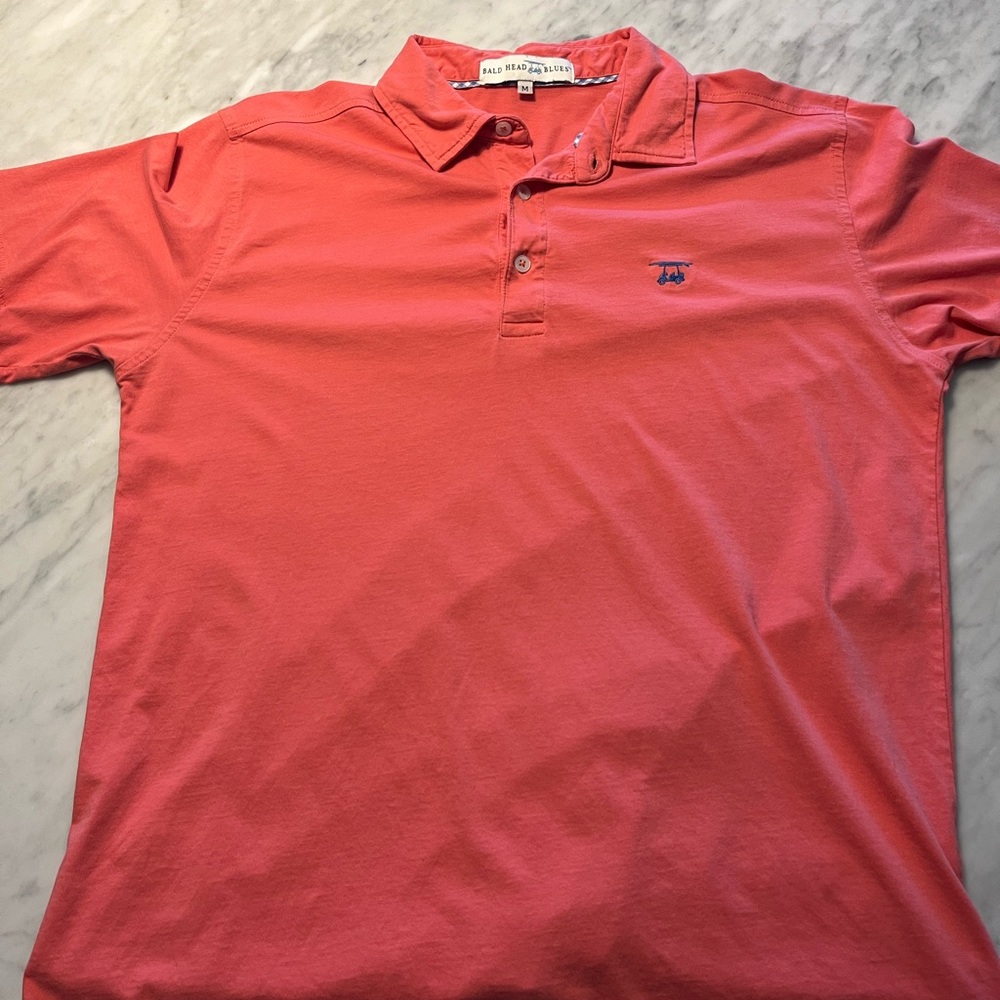 Bald Head Blues /  Pink Polo Shirt Casual Comfort